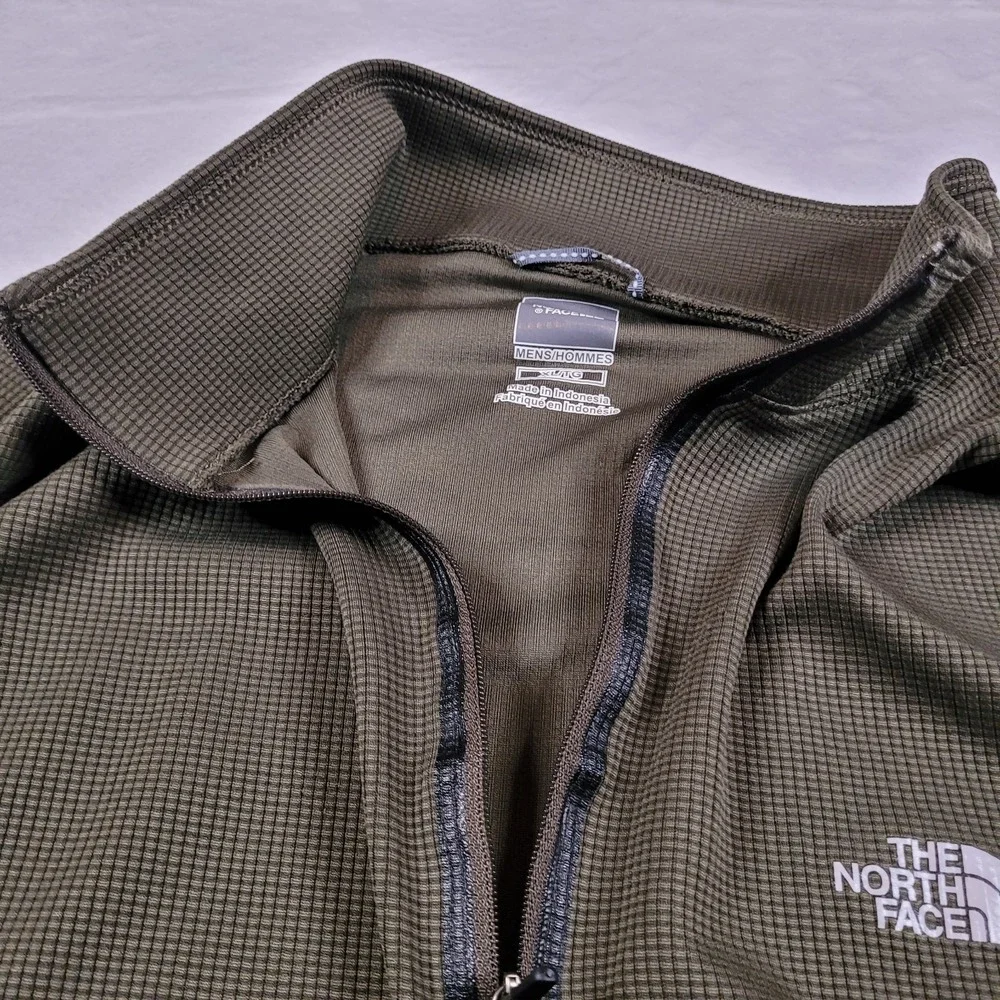 The North Face Men's 1/2 Zip Front Sweater Pullover  Army Green Sz XL